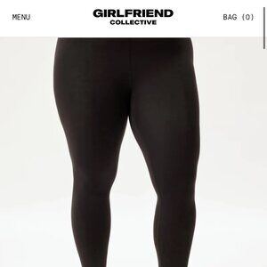 Girlfriend Collective Black FLOAT Ultralight Legging Large 23 3/4th inseam
